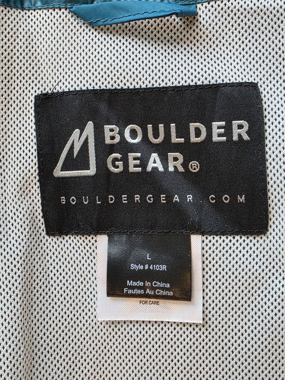 Boulder Gear Stratus Rain Jacket in a Deep Lagoon Teal/Turquoise -Women's Large - Picture 6 of 12